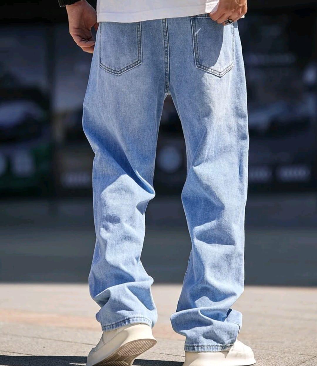 Jeans uomo largo